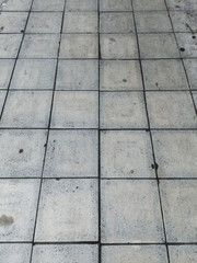 Cement floor. Street.