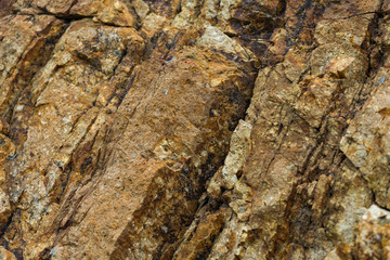  Background of granite. Texture of granite stone. Pattern of roughened surface. Texture of brown stone or rock with minerals