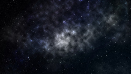 Naklejka na ściany i meble Stars in the Universe Galaxy space background