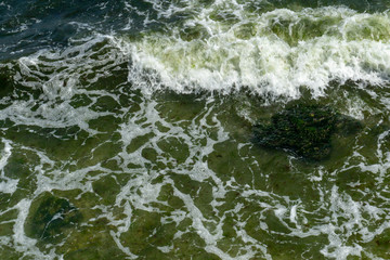 sea waves on a sunny day