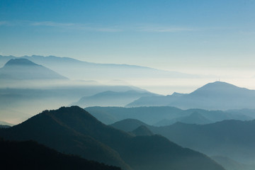 Fototapeta na wymiar Mountain gradient background. Mountain landscape