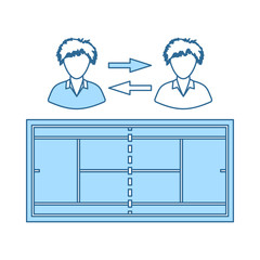 Tennis Side Changing Icon