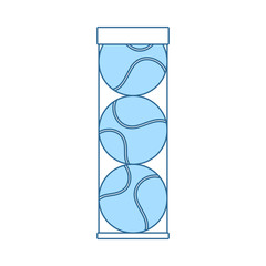 Fototapeta premium Tennis Ball Container Icon