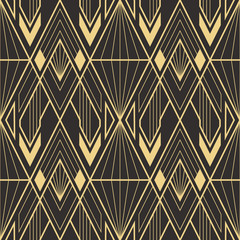 Abstract art deco geometric pattern 61