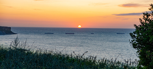Sunset over Arromanches