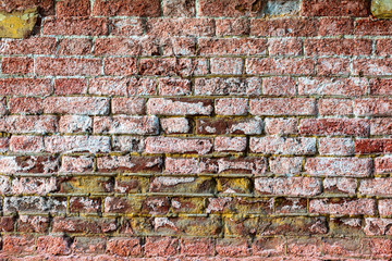 Natural grunge brick stucco concrete wall texture surface fragment