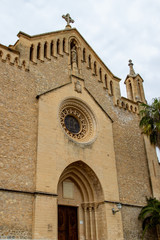 Fototapeta na wymiar Church Transfiguracio del Senyor in Arta at the east coast of balearic island Mallorca, Spain