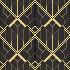 Abstract art deco seamless modern tiles pattern © lumyaisweet