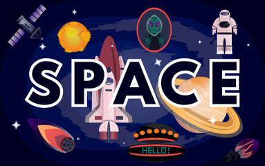 Space universe brochure