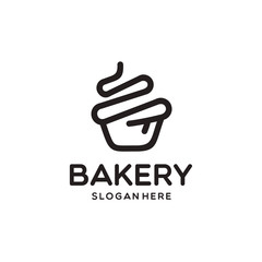 Cupcake Bakery Logo design