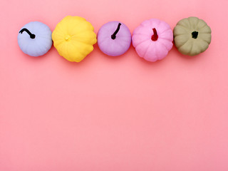 Colorful pumpkin background.