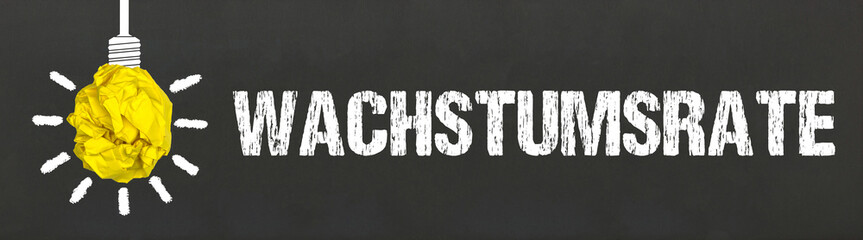 Fototapeta premium Wachstumsrate