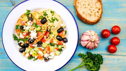 Healthy Mediterranean Style Breakfast