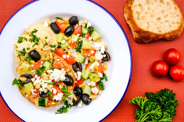 Healthy Mediterranean Style Breakfast