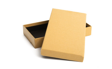 paper box for gifts isolated