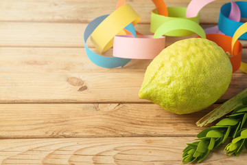 Jewish holiday Sukkot celebration background