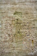 Texture old rough surface of cement, concrete with large sand, stones fractions