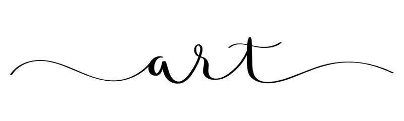 ART vector brush calligraphy banner with swashes