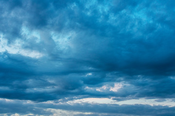 Beautiful lowering sky, clouds, abstract background