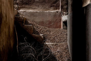 Stairs at the cemetery in Cairo,