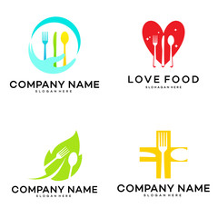 Food logo template vector, Food Restaurant logo design