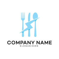 Energy Food logo template vector