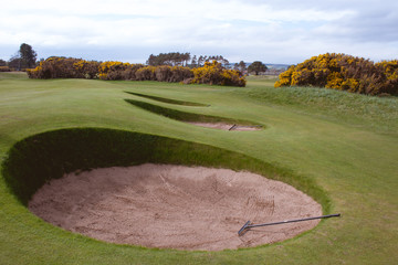 Bunkers at Carnoustie