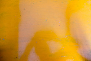 Yellow paint wooden board