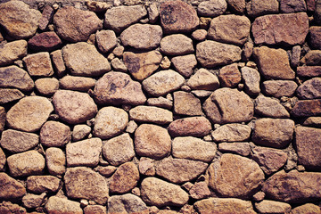 Old stone paved wall, textured background