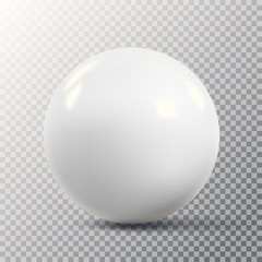 Dimensional white sphere