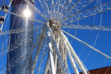 ferris wheel closeup