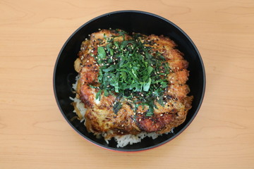 fried rice with meat and vegetables