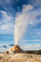 Geyser Eruption, Yellowstone National Park, Wyoming, USA	