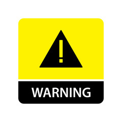 Warning symbol icon for web and mobile