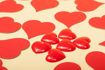 love red  hearts 