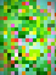 abstract mosaic coloured pattern with squares
