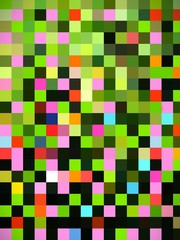 abstract mosaic background with coloured squares