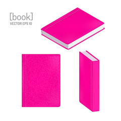 Set of three dimensional book