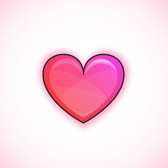 Pink heart icon