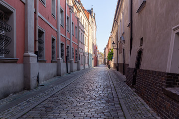 Fototapeta na wymiar Poznan. Medieval streets of the old town