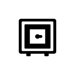 safety deposit box icon design trendy