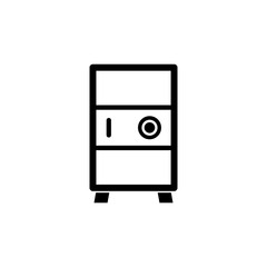 safety deposit box icon design trendy