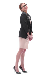 full length . portrait of a successful young business woman