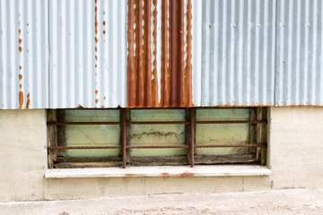 old rustic building exterior details