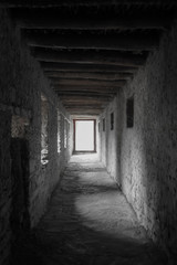Fototapeta na wymiar Abstract Dark to Light Corridor