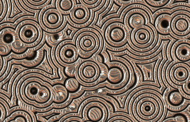 metal abstract circles