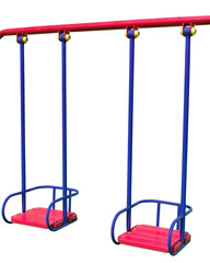 New seesaw on a children's playground