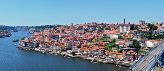 Historic centre of Porto in Portugal.