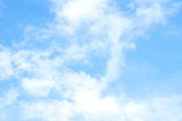 Naklejka na ściany i meble Blue sky with natural white clouds landscape.- Image