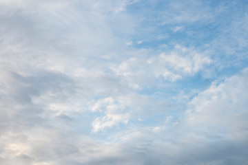 Blue sky with natural white clouds landscape.- Image